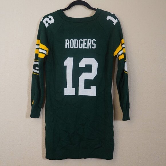 Green Bay Packers NFL Sweater Dress Aaron Rogers 12 Size Medium football - Picture 5 of 8